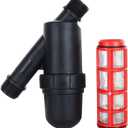 3/4 Inch Screen Irrigation Filter, Stainless Steel Screen Inline Filter, Mesh Conditioning Strainer, Drip IrrigationTank Pool Pump, for Garden Greenhouse Agricultural Drip