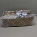 3 Natural Wicker Basket Set Rectangular Handwoven Seagrass Basket Storage Bins Home Organizer Bins - Household Basket Box for Shelf Wardrobe Desktop Home Decor (Caramel)