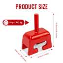 Ground Anchor Speed Staker Drill, Earth Anchor Driver Tool, Speed Staker Drives Heavy Duty Spiral Ground Anchors in Seconds - Multi-Functional for Dog Ties, Tree Anchors, Screw-in Tent Stakes, Red