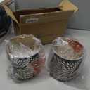 Metal Pendant Lamp Shades Set of 2, Cylinder Lamp Shade Light Fixture Replacement Metal Globe with 1-5/8-Inch Fitter Opening, Diameter 4.75 Height 5.0"