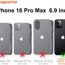 Compatible with iPhone 16 Pro Max Case,with [Soft Slim][Camera Protection] Cute Kawaii Shiny Aesthetic Phone Cover Anti-Yellowing Shockproof Protective Cover for Women Girl-Dinosaurs