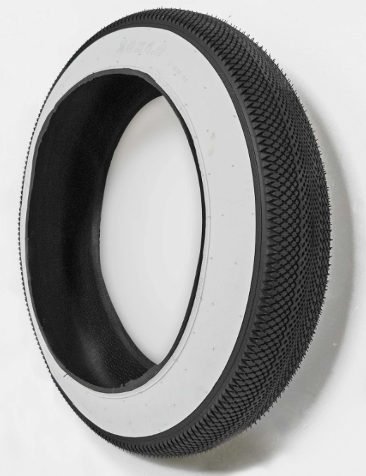 E Bike 20/26x4.0 Fat tire 20 x 4 Fat tire 20x4 Bike tire 2 Pack Heavy Duty High-Performance Wear-Resistant E-Bike Mountain Snow Bike Tire Fat Bike TiresBrown Wall/White Wall/Black
