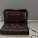 Massage-Mat, Detachable Neck Massager, Full Body Vibration Heating, Massage Pad with 10 Vibrating Motors and 9 Speed Settings for Home Office Use, Brown