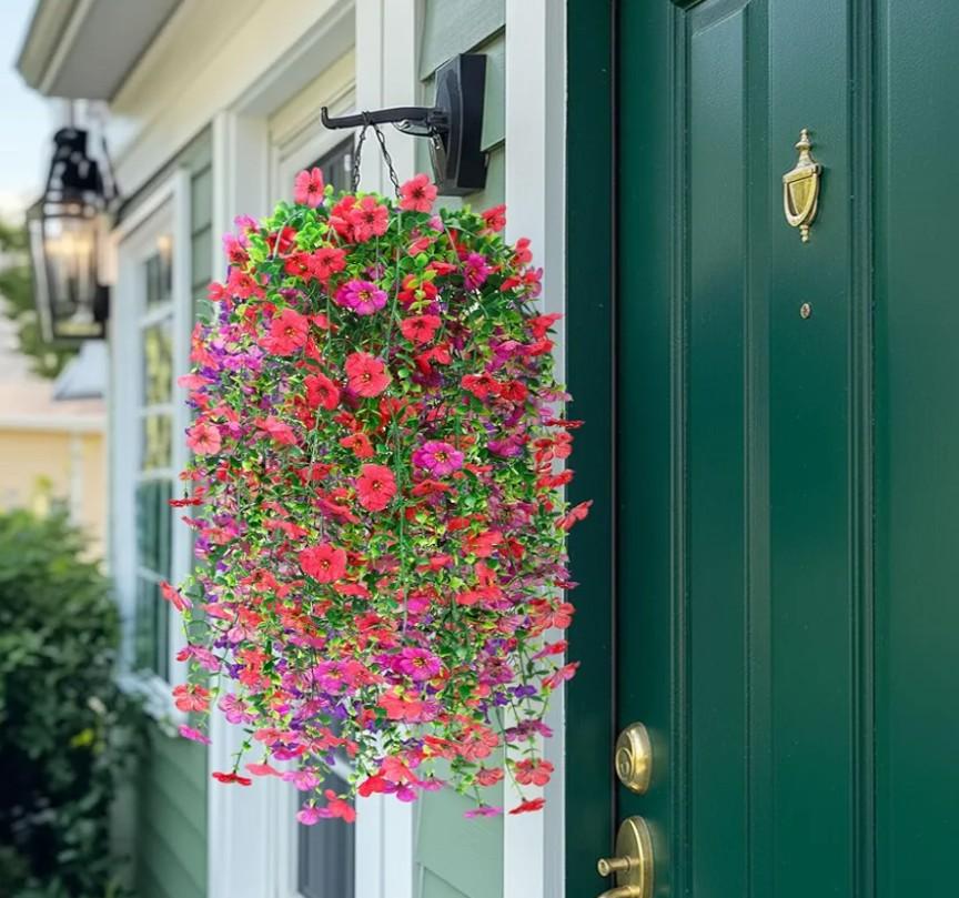 4 Pcs Artificial Hanging Flowers