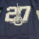 New York 27 Rings Men's T-Shirt for Baseball Fans (Blue, S)