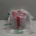 FUNPENY Set of 3 Christmas 60 LED Lighted Gift Boxes, Transparent Warm White Lighted Christmas Box Decrations, Presents Boxs with Red Bows for Christams Tree, Yard, Home, Christams Decorations