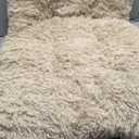 KSIIA Dog Crate Bed Washable Dog Beds for Large Dogs Deluxe Plush Fluffy Comfy Thick Kennel Pad Anti-Slip & Anti-Scratch Pet Sleeping Mat, 35 x 23 Inch, Camel