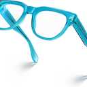 VISOONE Square TR90 Blue Light Blocking Glasses with Anti Glare Computer Glass Woman and Men SAGE