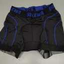 Bikewa Men's Cycling Underwear with Anti-Slip Leg Grips 4D Padded Bike Shorts MTB Liner for Bicycle Biking Riding, M