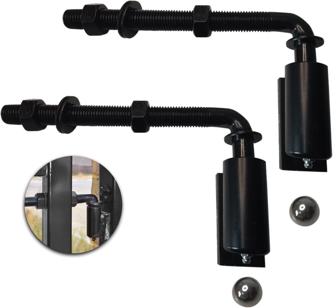 2 Pack J-Bolt Hinge for Doors Gates,Heavy-Duty Driveway Gates, Heavy-Duty Steel Welded Hinge for Welding on Larger Iron or Steel Gates (A-5/8)