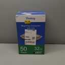 50 Pack (100-Piece) 32 oz Meal Prep Containers Reusable with Lids 3-Compartment, To Go Take Out Plastic Food Storage Containers, Sturdy Leakproof Food Safe, Microwave Freezer Dishwasher Safe, Silver