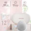 Momcozy Breast Pump Hands Free Upgraded Mobile Flow | M9, App Discreet Control with Personalized Multi-Modes & 15 Levels, Wearable Breast Pump 24mm, 2 Pack Gray