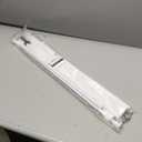 UNISHADES No Drill Blinds for Windows 1" Vinyl L-Shaped Slats Cordless Mini Blinds for Home, for Window Size 29" W  64" H White