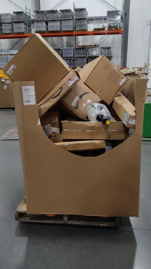pallet of salvage items