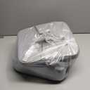 HOMEAL Booster Seat for Kitchen Chair - Compact Toddler Dining Seat with Easy-Install Straps & Wipeable Surface - Breathable Fabric Booster Seat for Table - Light Gray