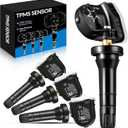 TPMS Sensor for:-Chevy Silverado 2007-2016 Express 1500 2500 3500 2008-2022, for:-GMC 2007-2016 Sierra Terrain, for:-Saab, for:-Buick, Tire Pressure Sensors 13598771, 13586335 (4Pack 315Mhz)