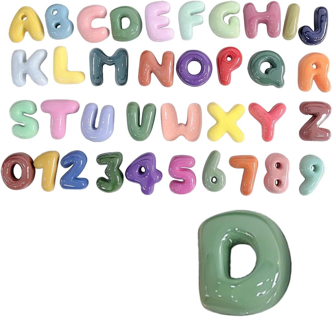 4 Inch Gypsum Letter or Number for Wall Decor, Single Alphabet or Digit for Home Decor Party Decoration Name Signs, Birthday Gifts for Boys Girls (Letter D)