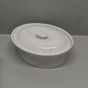 BIA Cordon Bleu 1.5-Quart Oval Covered Casserole Dish, White