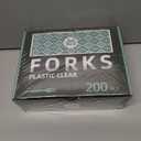 200 Count Clear Plastic Forks Heavy Duty, Premium Disposable Forks, Heat Resistant & BPA Free, Durable Plastic Cutlery for Daily Use