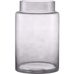 Large Glass Vase, 9 Inch Flower Vase, Black Vase, Glass Flower Vase for Bouquet, Tall Vases, Wide Mouth Vases for Flowers, Large Vases for Home, Wedding, Living Room, Office Decor