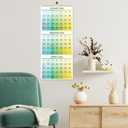 3 x 2026 Wall Calendar - 3 Month Wall Calendar 2026 Vertical, Dec. 2025 - Jan. 2027, 11.3" x 26", Calendar 2026, Lay - Flat, Holidays, Blocks