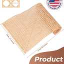 24 x 119 Inch Cane Webbing, Natural Rattan Cane Webbing Roll Open Mesh Woven Cane Material,DIY Furniture, Cabinet Repairs, Ceiling, Bed & Replacement Kits