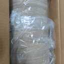 [500 COUNT]Harvest Pack 7 inch Compostable Small Paper Plates, Round Disposable Heavy-Duty Dessert Plates, Natural Bagasse Biodegradable Small Cake Plate Bulk, From Eco-Friendly Sugarcane Plant Fibers