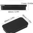 Biugaaufai 60 Pack Black Mini Rectangular Metal Tins Boxes with Sliding lids, Small Empty Slide Top Metal Tin, Lip Balm Slide Tins with Lid for Crafts, Jewelry, Candies (2.36 x 1.34 x 0.43 Inch)