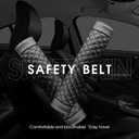 2pcs Car Seatbelt Covers Seat Belt Protector,Soft Sheepskin for adults,Universal Pad Protect Neck and Shoulder,Safety Cushion Car,Truck,Suv,Motorhome-Black