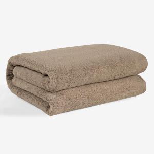 SALBAKOS 100% Turkish Cotton Towels (Taupe, Jumbo Bath Sheet)