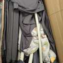 5 in 1 Infant Newborn Baby Crib, Baby Bassinet Bedside Cribs, Pack and Play and Changing Table, Portable & Music Box, Portable Travel Crib, Dark Gray