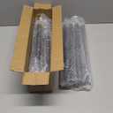 Barcetine Extra Long Curtain Rods 120-Inch to 200-Inch - 1 Inch Heavy Duty Curtain Rod for Large Windows,Blackout Farmhouse Drapery Rods with Brackets for Bedroom,Outdoor Patio,Sliding Door - Black