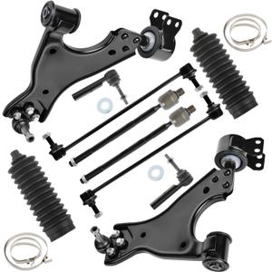 Front Lower Control Arm w/Ball Sway Bar Suspension Kit Compatible with Buick Enclave 08-17, for Chevy Traverse 09-17, for GMC Acadia 2007-2016/ Limited 2017, for Saturn Outlook 2007-2010