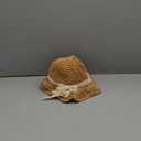 Baby Girl Straw Hat Outdoor Baby Sun Protection Hats Summer Bowknot Beach Cap for Infant Toddler Girls (6-24 Months, Lace Bow-khaki)