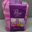 Poise Incontinence & Postpartum Pads for Bladder Leaks, 5 Drop Maximum Absorbency, Regular Length, 48 Count