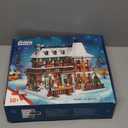 It's A Wonderful Life House Building Set with LED Light, Christmas Holiday Snow House Building Blocks Toy, Compatible with Lego Chritmas Village, Gifts for Friends、Family, Ages 18+ (1549PCS)