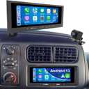 Car Radio for Dodge Ram 1500/2500/3500 19942002, Jeep Wrangler 1997-2002, Grand Cherokee 1993-1998, Dakota 1987-2000, Caravan 1984-2000, 6.86" Touchscreen Stereo Carplay Android Auto GPS FM BT Camera