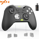 PXN P5 PC Gaming Controller, 2.4G Wireless Gaming Controller, Hall Effect Joystick, Hall Triggers, Dual Vibrators, APP, POM, Wakeup, 4Macro, 3Mode(2.4G/BT/SW), for PC,Switch,Android,iOS  Black