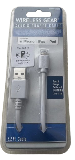 Wireless Gear Sync & Charge Cable, White - 3.2 ft
Pack of 2 Wireless Gear Sync & Charge Cable, White - 3.2 ft
Pack of 2