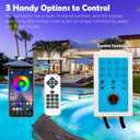 Awanhe Pool Lights for Inground Pool, 60W 10 Inch LED Inground Pool Light with Controller, Remote and APP Control for Wet Niche, Color Changing Underwater Swimming Pool Lights with 50 Foot Cord