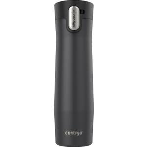 Contigo West Loop 3.0 Stainless Steel Insulated Travel Mug, Leak Proof with AutoSeal Lid, 24oz, Matte Black