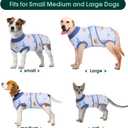 Kuoser Recovery Suit for Dogs Cats After Surgery, Professional Pet Recovery Shirt Dog Abdominal Wounds Bandages, Substitute E-Collar & Cone,Prevent Licking Dog Onesies Pet Surgery Recovery Suit (XS)