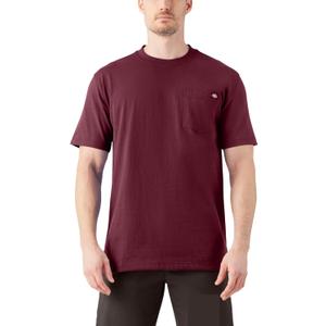 Dickies Men's Big & Tall Heavyweight Crew Neck Short Sleeve Tee Big-Tall (Red, L)