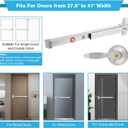 IRONWALLS 2 Packs Commercial Door Push Bar Panic Exit Device With Alarm, 27.5" Stainless Steel for Exit Doors, Emergency Hardware With Exterior Handle, Fit for 27"-41" Doors
