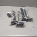 12 Pack - 12 inch Black Hidden L Shelf Bracket (1/5 Inch Thicked) Iron Floating Shelf Brackets Rustic Industrial Metal Brackets for Shelf Support