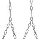 Heavy Duty 9.8 Ft Porch Swing Hanging Chain Kit - 10 Foot Ceiling - 304 Stainless Steel - Ideal for Patio Swing Chair Bench - 700LB Capacity