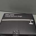 Relime Classic Series Vacuum Bags for Travel Luggage with Wireless Pump, Compression Bags for Carry On Suitcases and Backpack, Vacuum Seal Packing cube for Cloth Packing (2PC + PUMP)