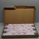 3D Faux Brick Wall Panel Red-Tinted White, Peel and Stick Wall Covering, 12 Pcs of 22.8" x 11.8", Not Real Brick, UrltraLight PVC Self A