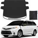 REEVAA Upgraded Car Windshield Cover for Ice & Snow [All-Weather Protection] Magnetic Fit Weatherproof Frost Cover, Winter Accessories, Fit for MPV, Van, Full-Size Trucks