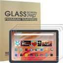 [3-Pack] All-New Kindle Fire HD 10 2023/2021/Fire HD 10 Kids Pro/Fire HD 10 Plus (2023/2021 Release) Screen Protector, HD Anti-Scratch Anti-Fingerprint 9H Hardness Bubble-Free Tempered Glass
